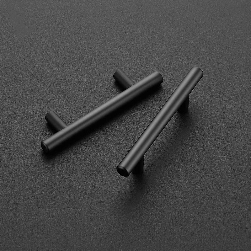 Ravinte 30 Pack 6 inch Cabinet Pulls Matte Black Stainless Steel Kitchen Drawer Pulls Cupboard Handles Cabinet Handles 3.75â€ Hole Center - Image 2